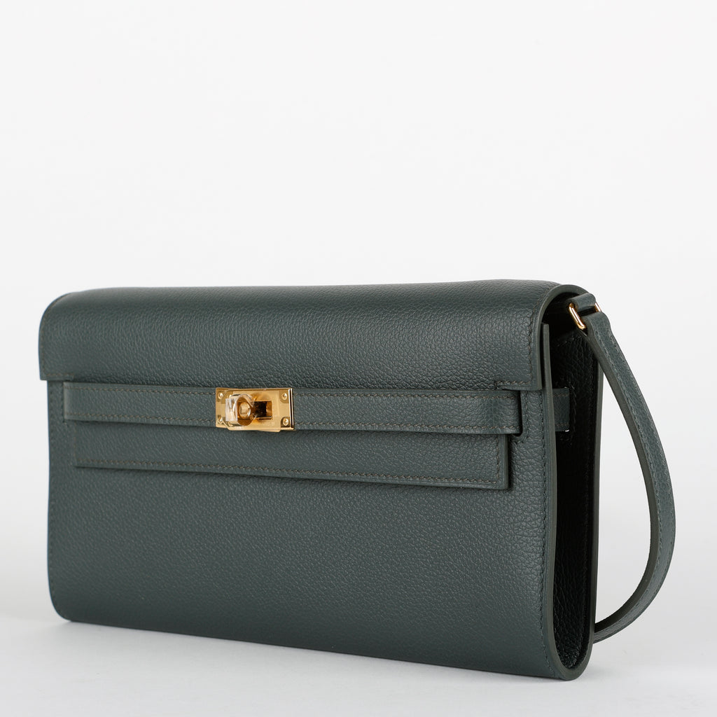 Kelly To Go Evercolor Vert Mangrove Gold Hardware