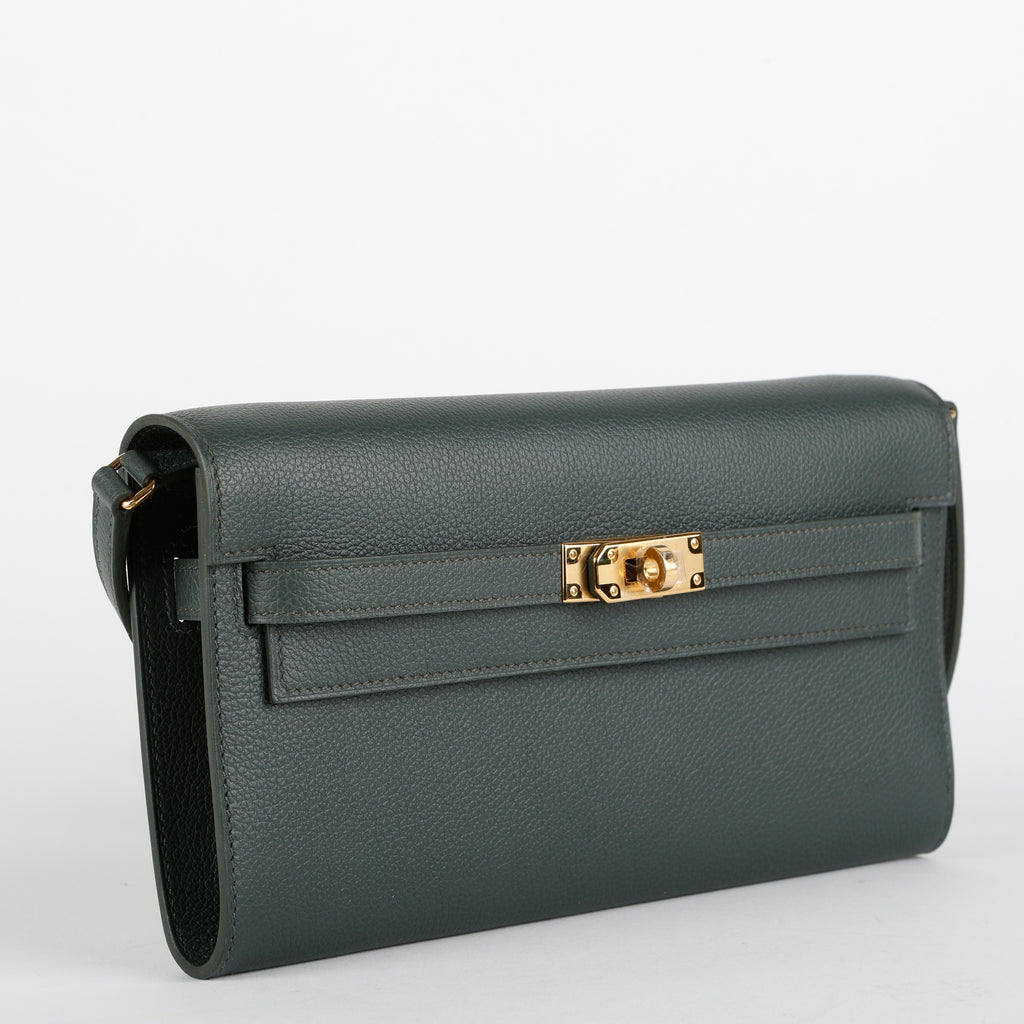 Kelly To Go Evercolor Vert Mangrove Gold Hardware