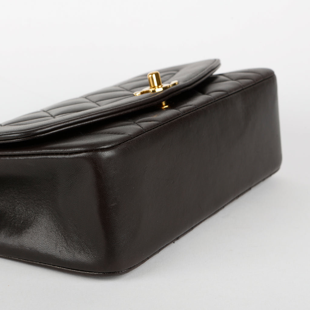 Small Vintage Diana, Dark Brown