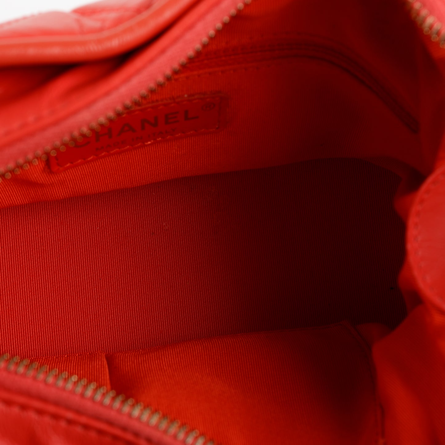 Small Gabrielle, Coral Aged Calfskin