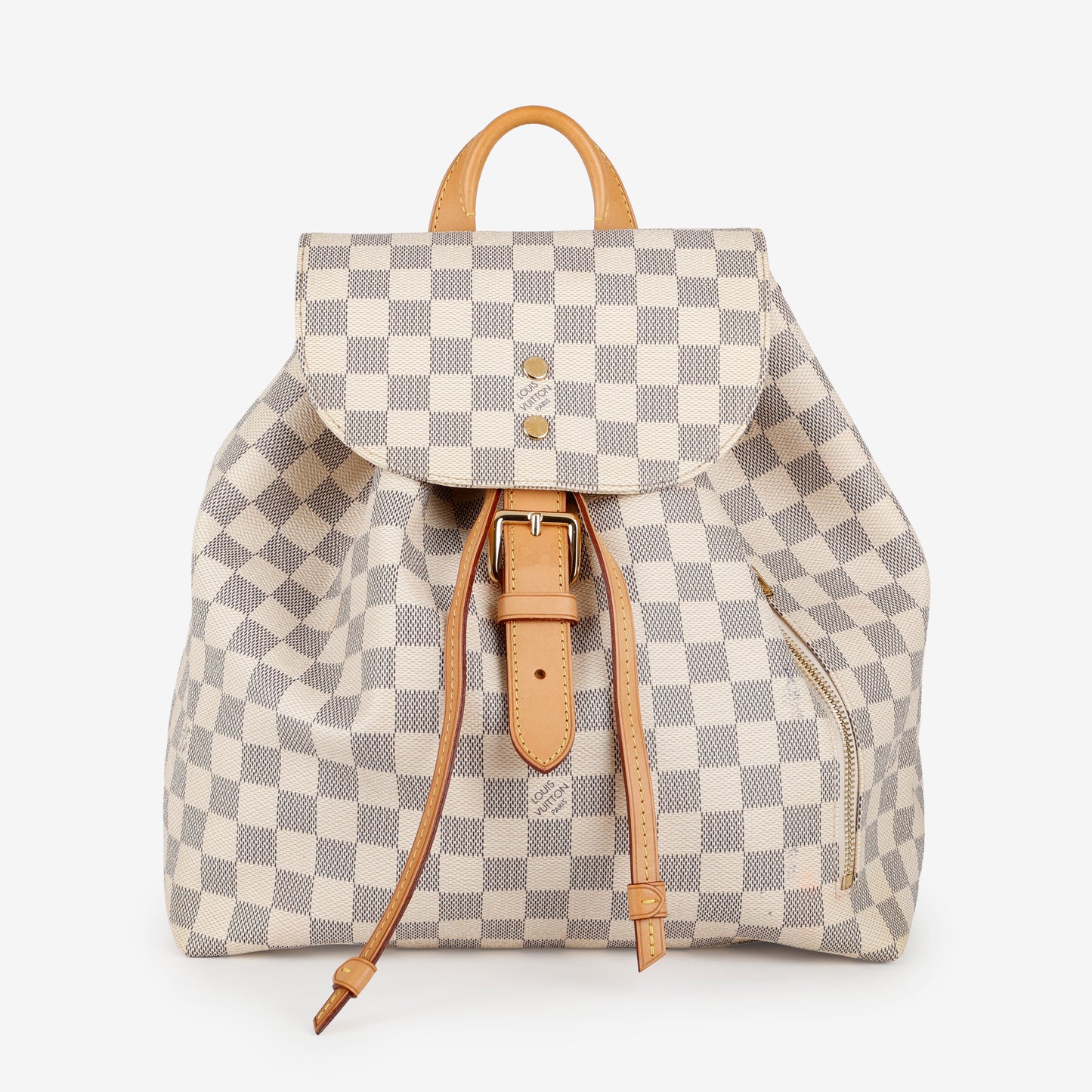 Sperone Backpack, Damier Azur Rose Ballerine
