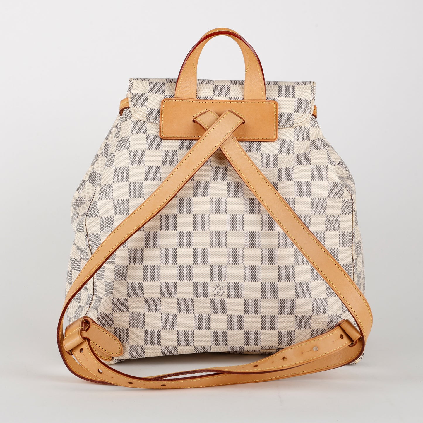 Sperone Backpack, Damier Azur Rose Ballerine