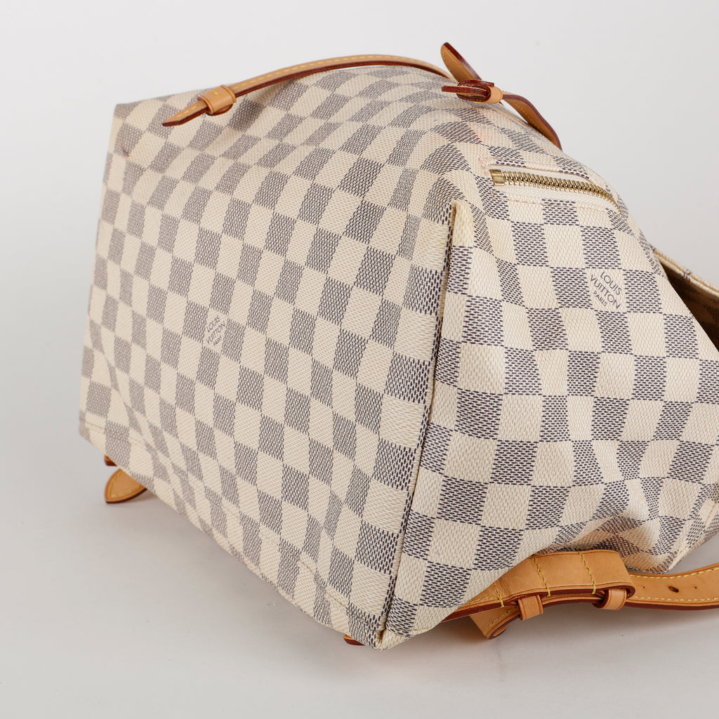 Sperone Backpack, Damier Azur Rose Ballerine