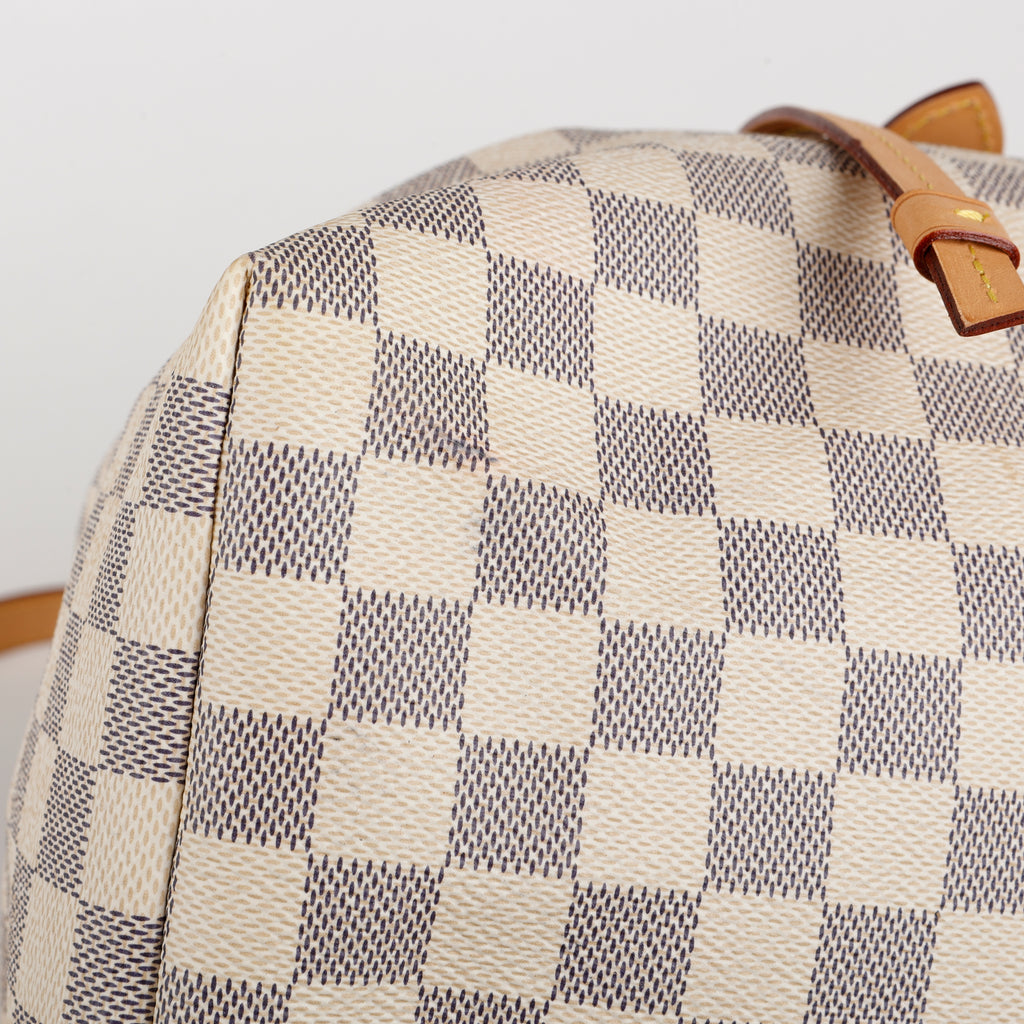 Sperone Backpack, Damier Azur Rose Ballerine
