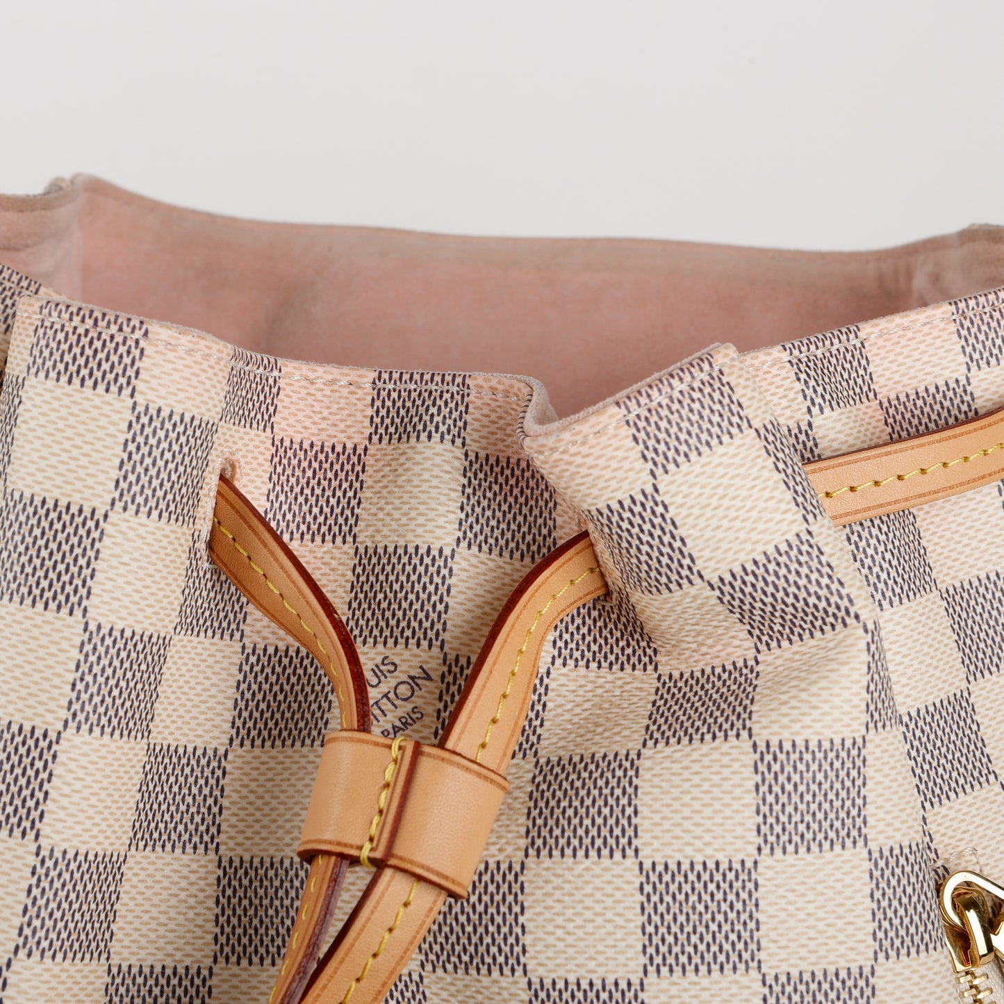 Sperone Backpack, Damier Azur Rose Ballerine