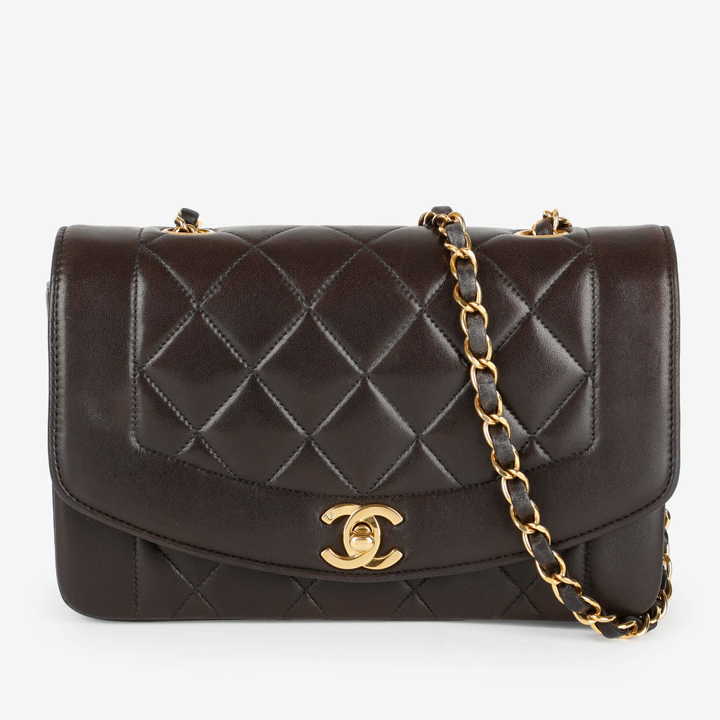 Small Vintage Diana, Dark Brown