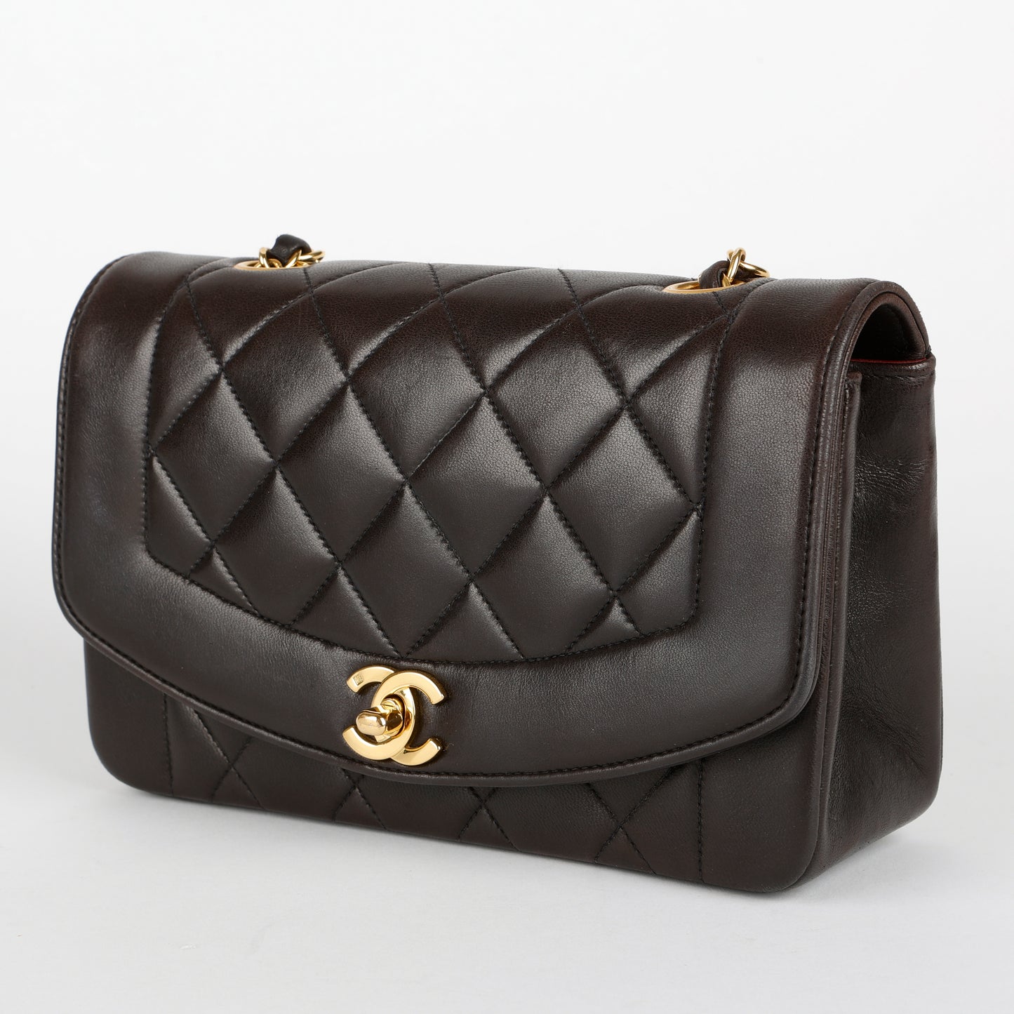 Small Vintage Diana, Dark Brown