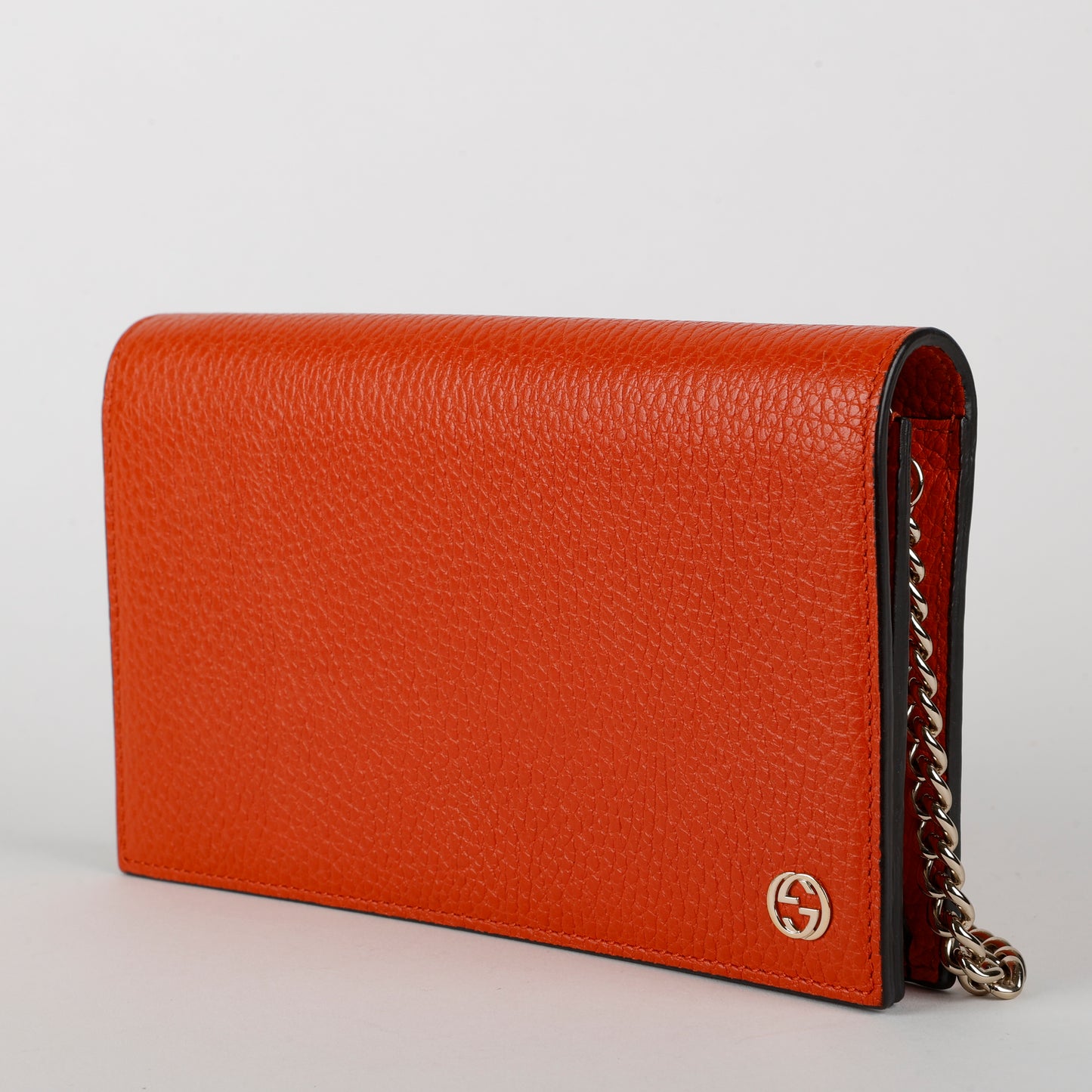 Blondie Wallet on Chain, Orange Calfskin