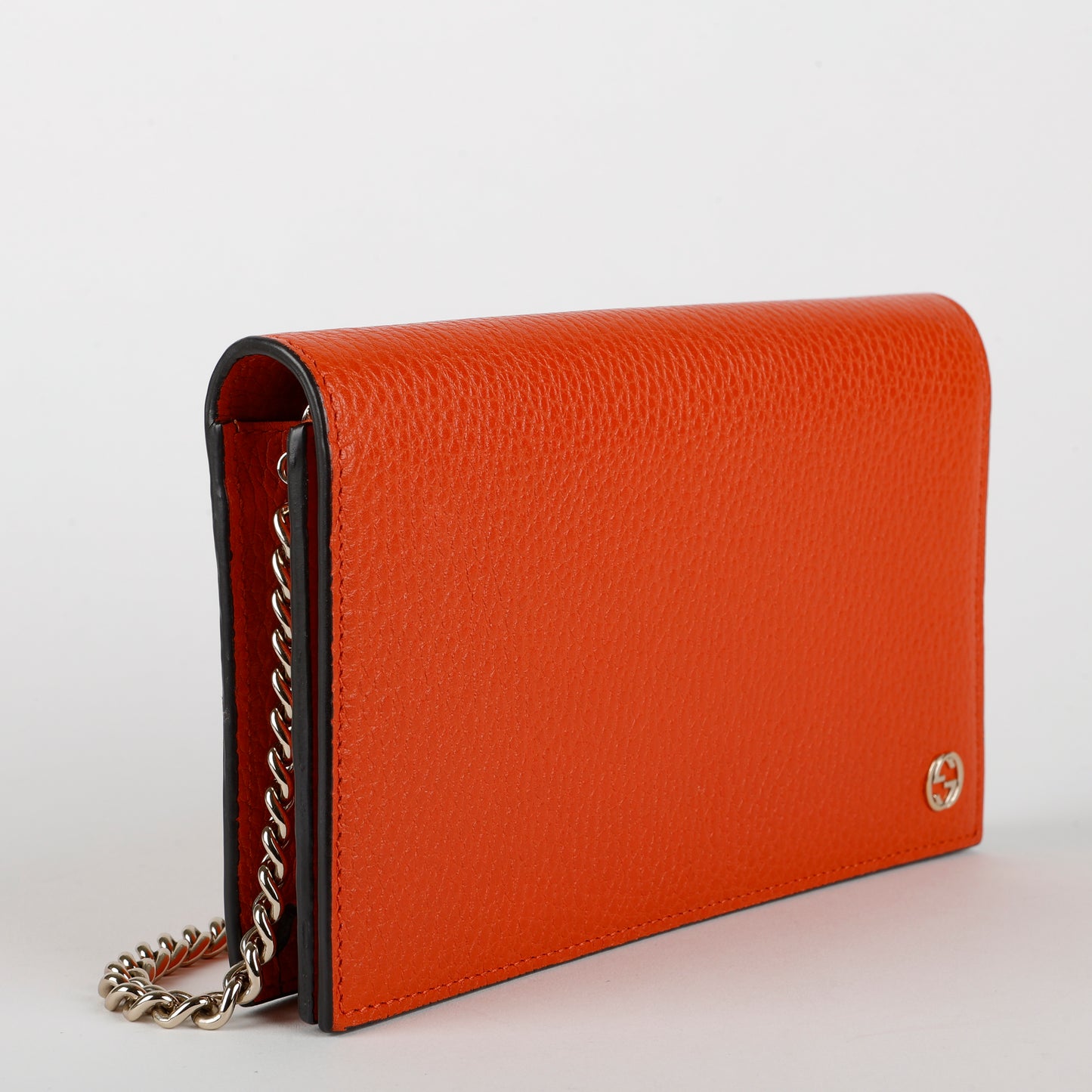 Blondie Wallet on Chain, Orange Calfskin