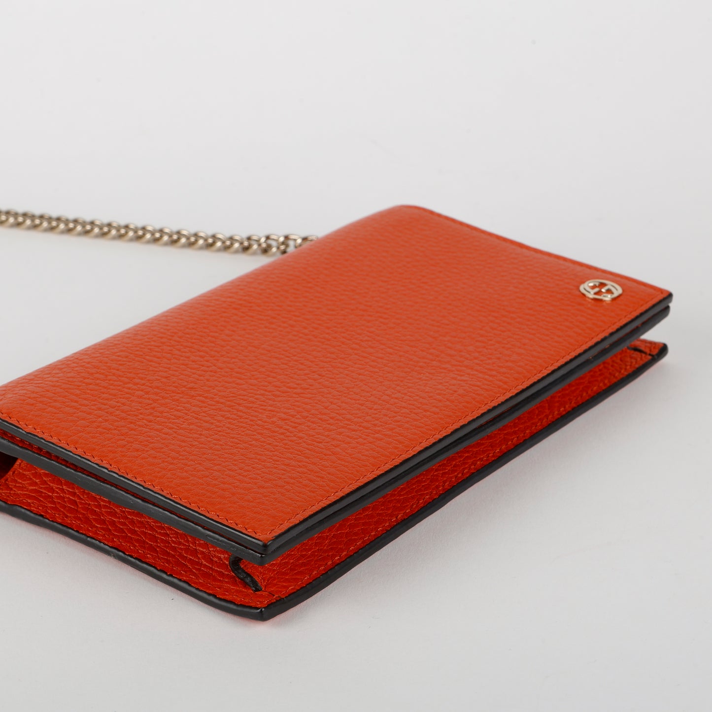 Blondie Wallet on Chain, Orange Calfskin