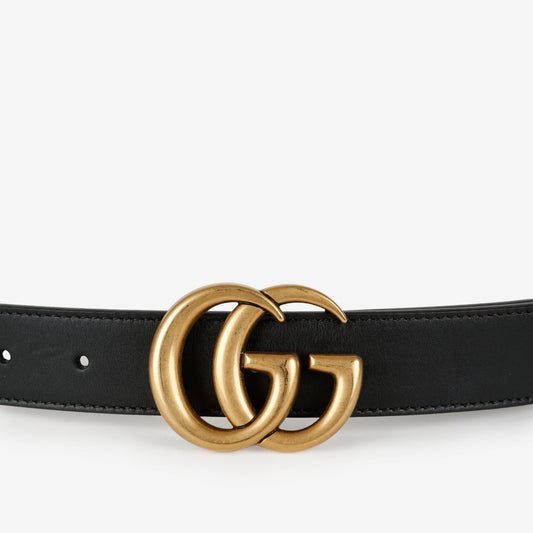 Thin GG Belt, Black GHW