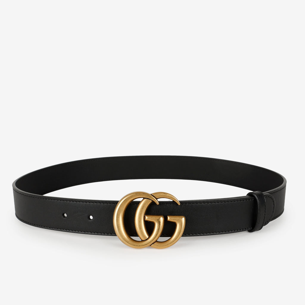 Thin GG Belt, Black GHW