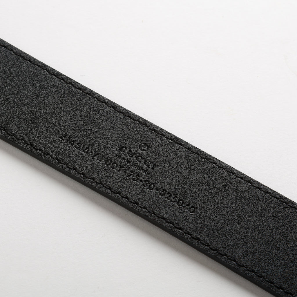Thin GG Belt, Black GHW