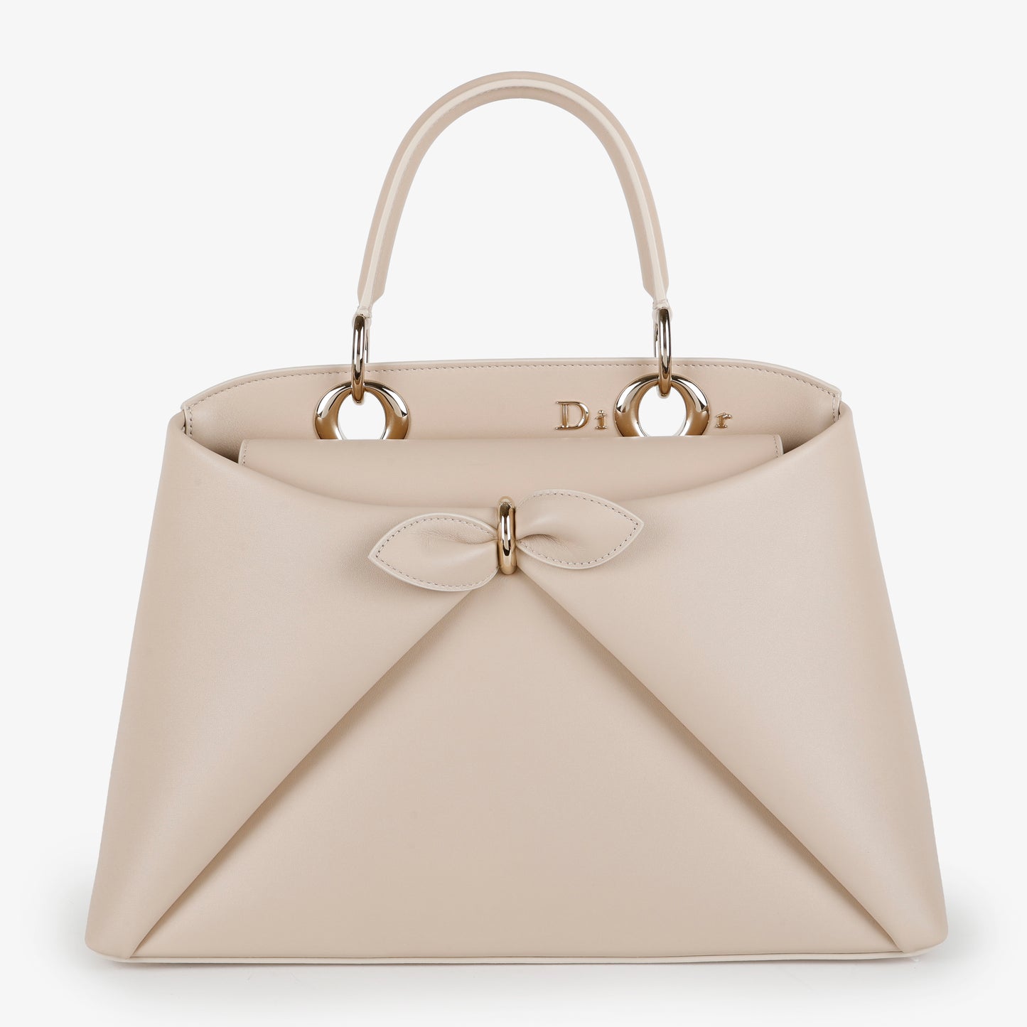 Medium Cigale Bow Tote, Trench Beige