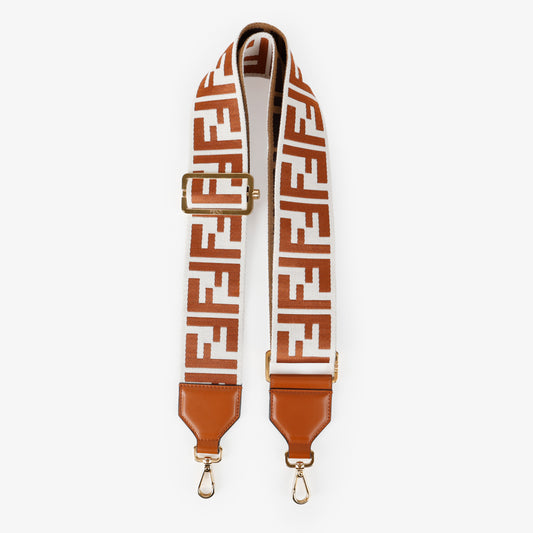 Brown Jacquard FF Wide Guitar Strap