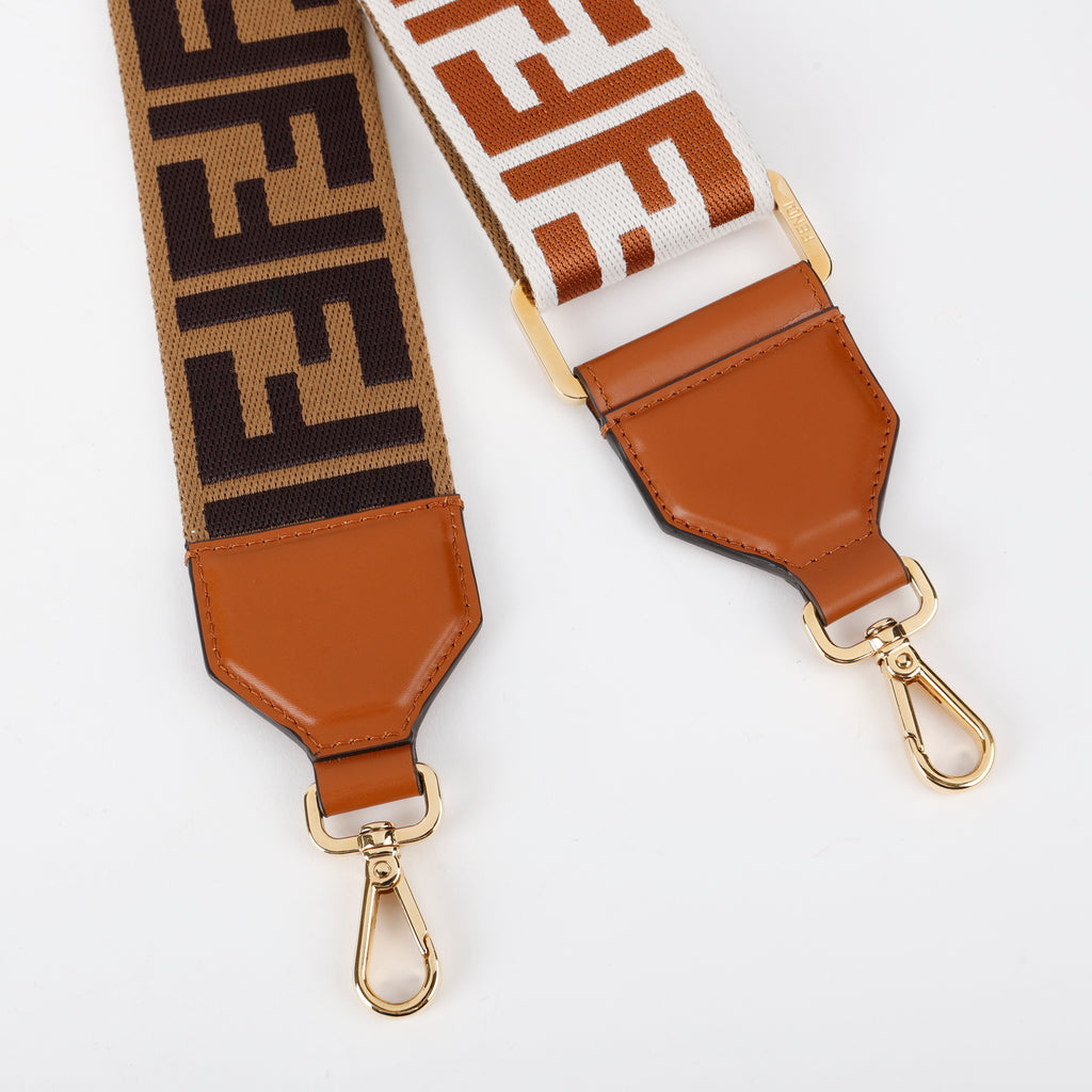 Brown Jacquard FF Wide Guitar Strap