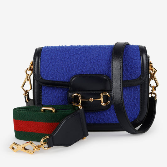 Mini 1955 Horsebit Casy Wool, Blue/Black