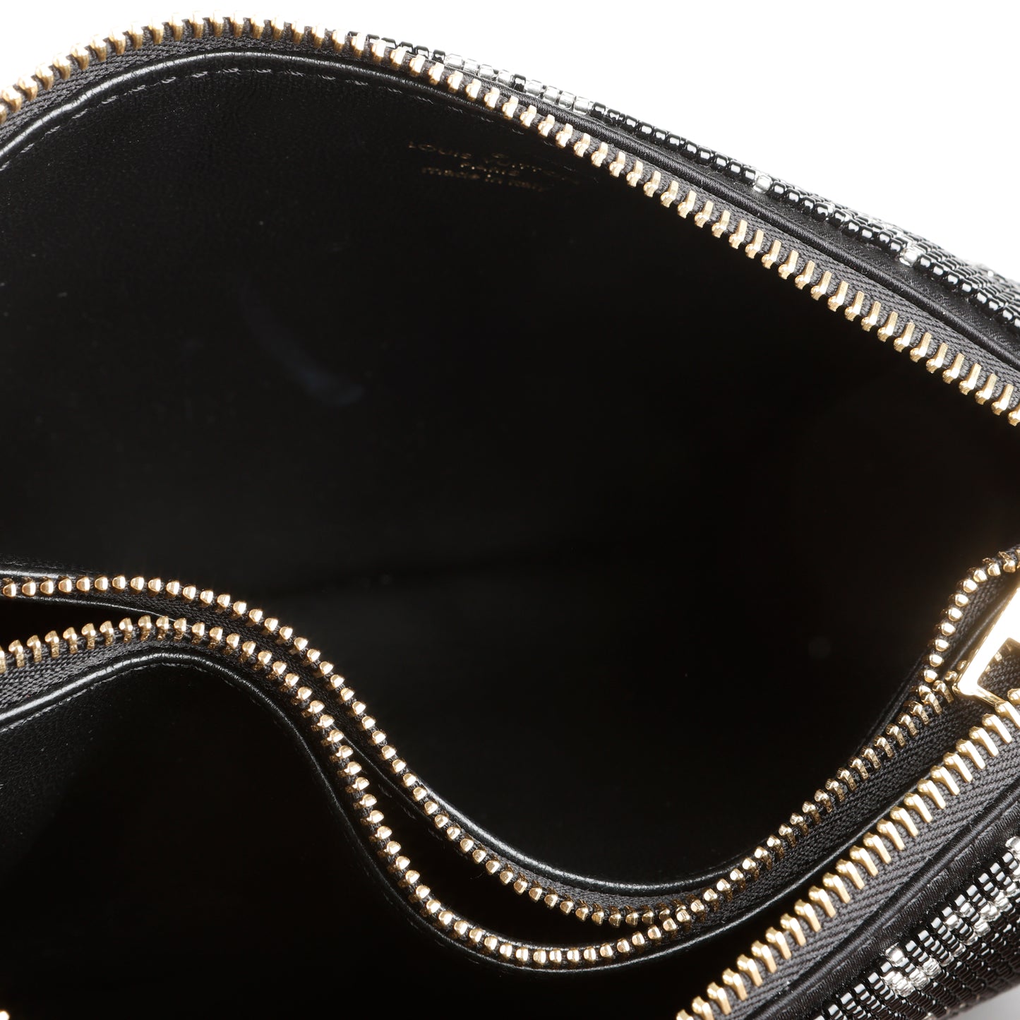 Beaded Coussin BB, Black Silver