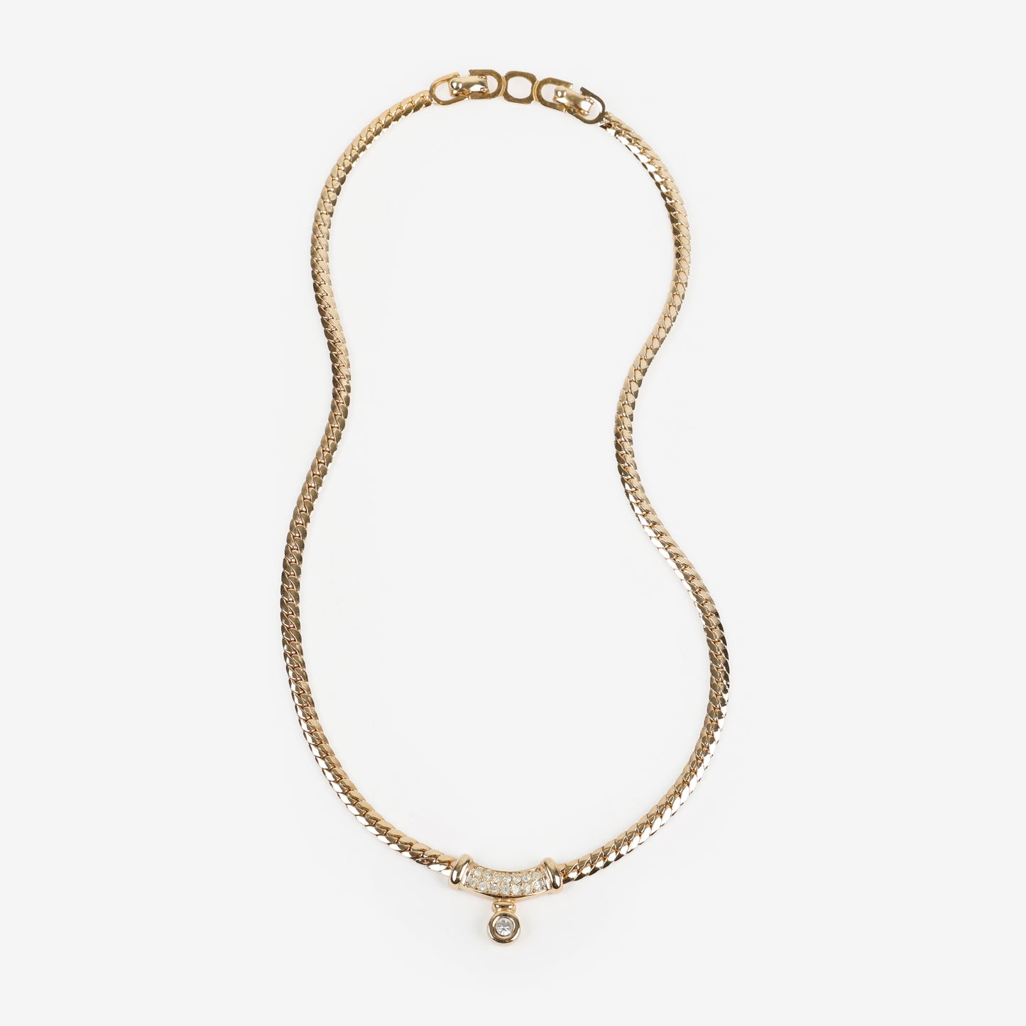 Gold Rhinestone Necklace