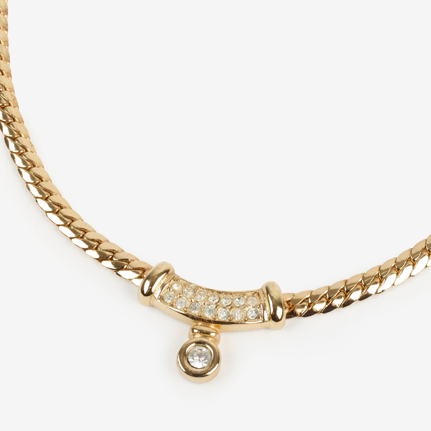 Gold Rhinestone Necklace