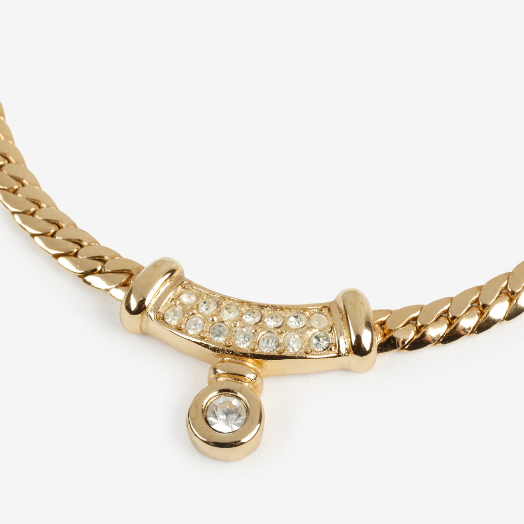 Gold Rhinestone Necklace