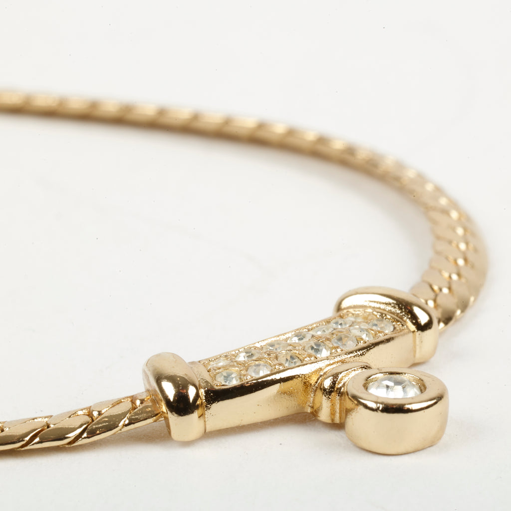 Gold Rhinestone Necklace