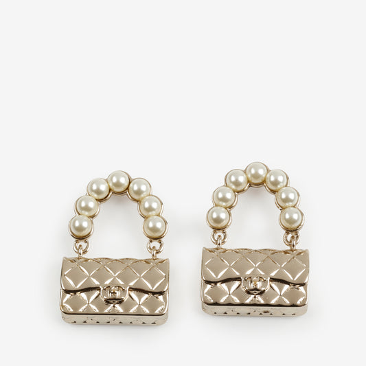 Handbag Pearl Earrings
