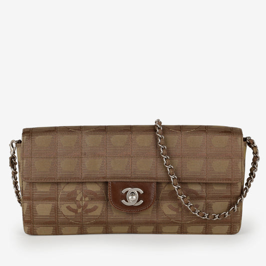 New Travel Line Chain Bag, Brown