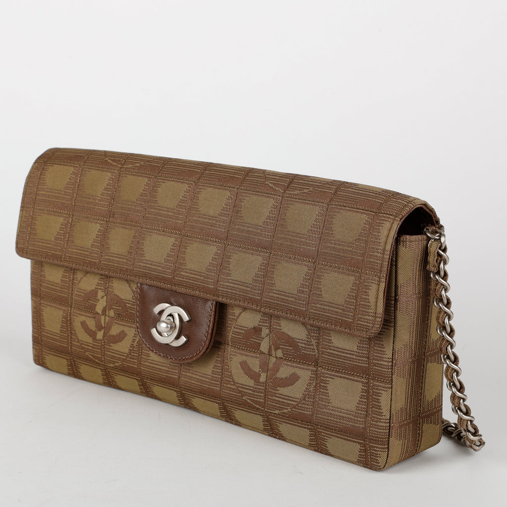 New Travel Line Chain Bag, Brown
