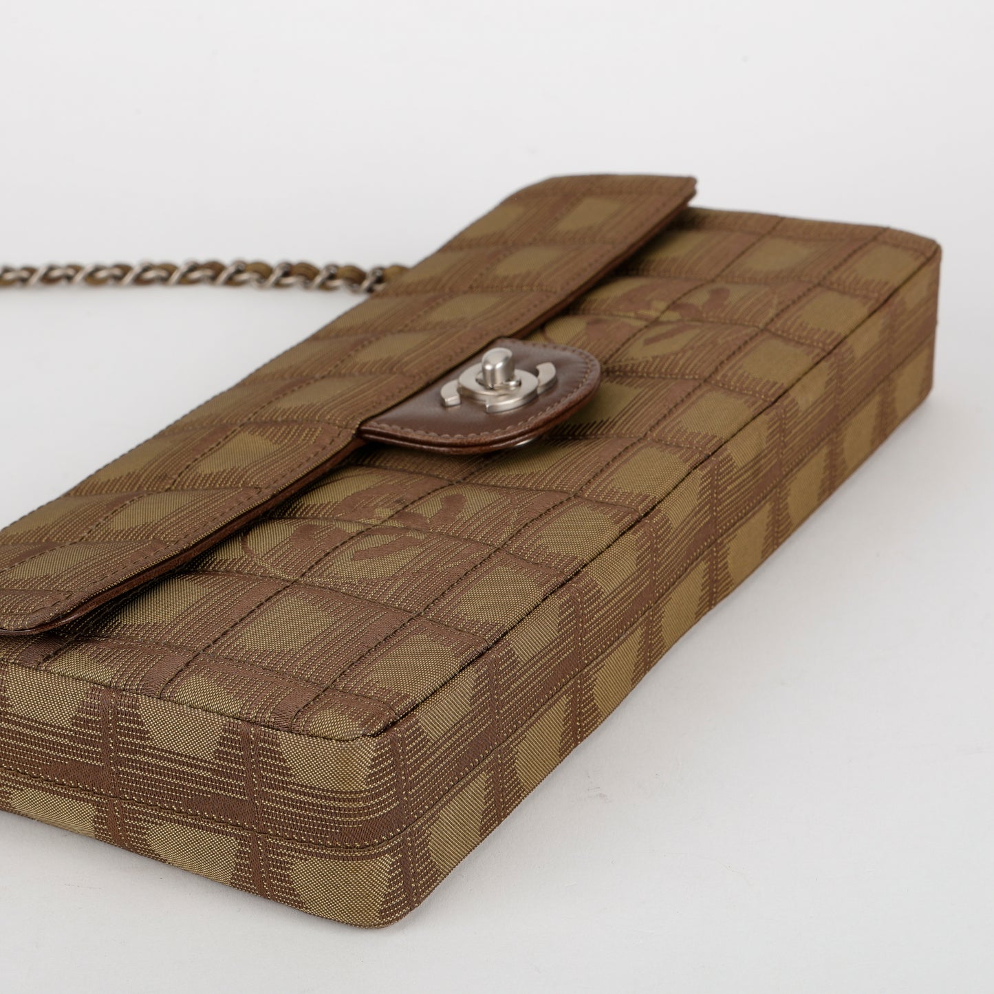 New Travel Line Chain Bag, Brown