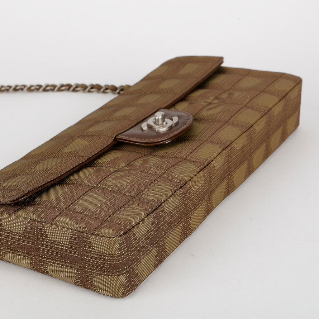 New Travel Line Chain Bag, Brown