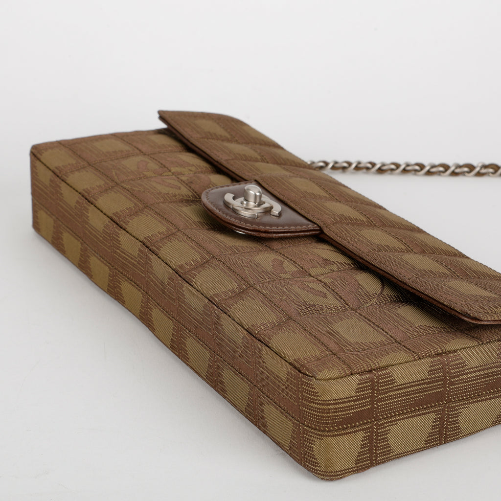 New Travel Line Chain Bag, Brown