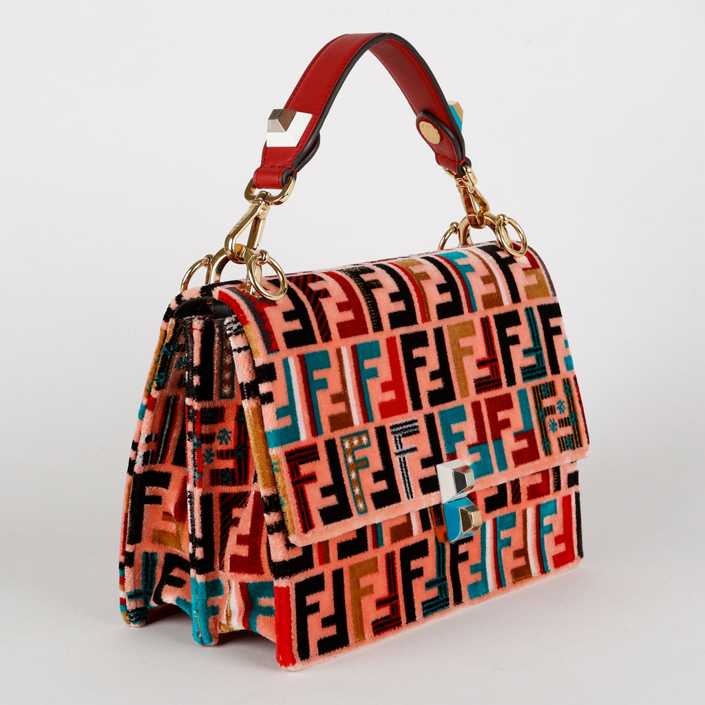 Medium Kan I Dolce Fun Fair, Strawberry Multicolor Velvet