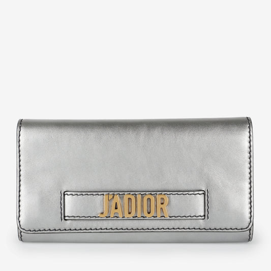 J'adior Croisiere Chain Wallet, Silver