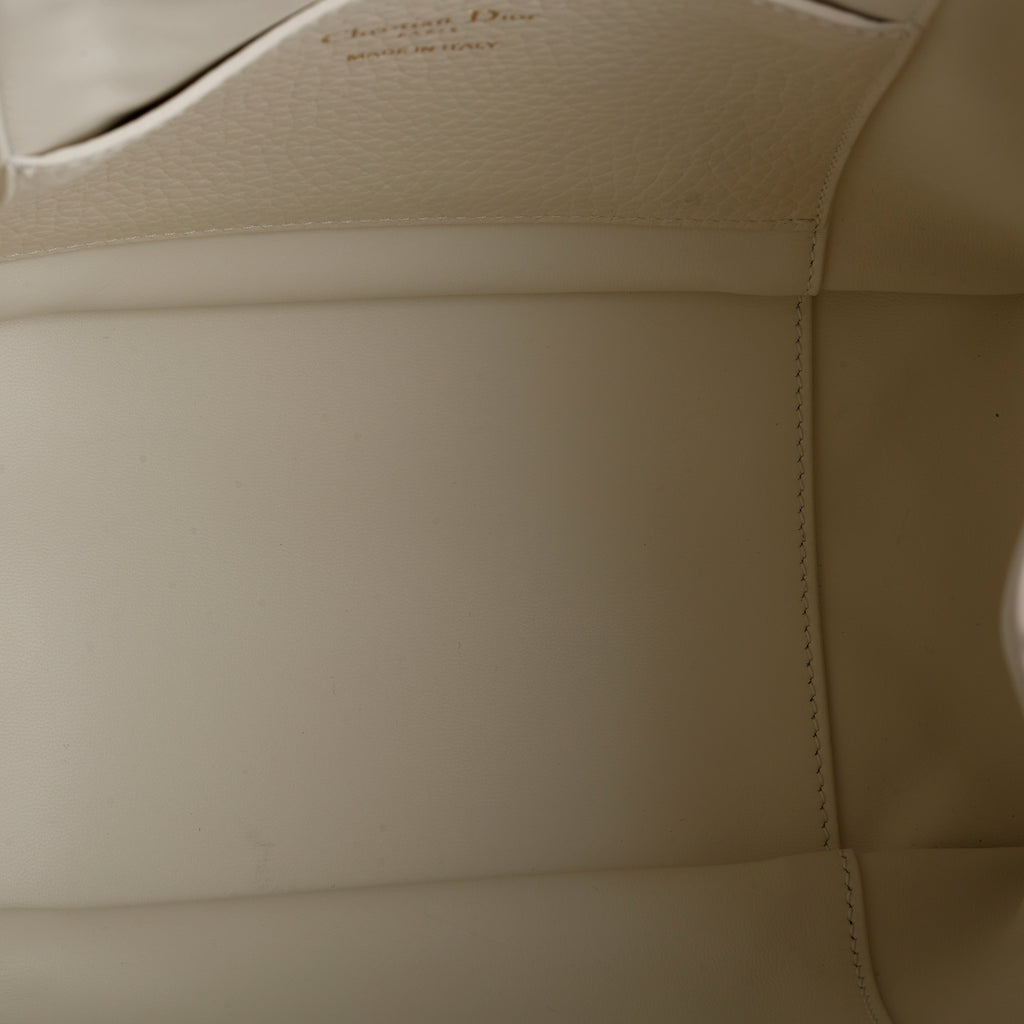 Small Signature 2 Way Bucket Bag, Cream