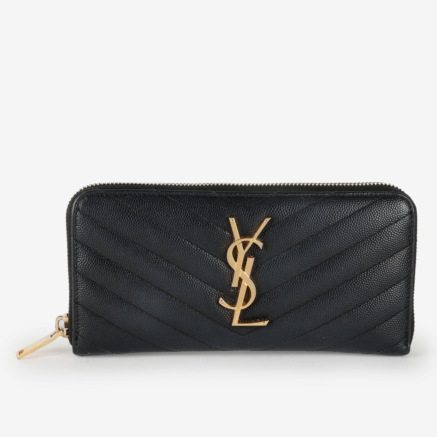 Cassandre Zip Around Wallet, Black