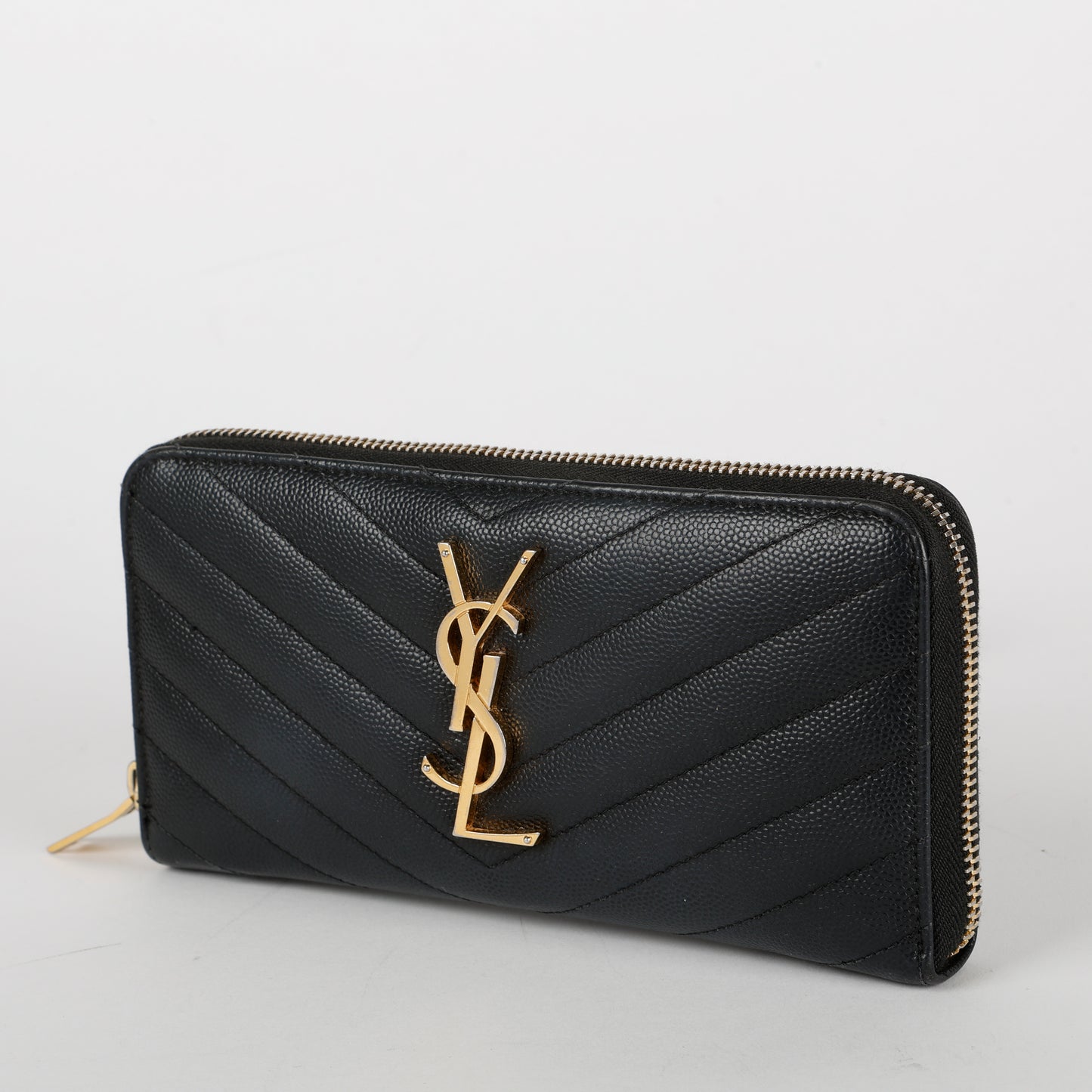 Cassandre Zip Around Wallet, Black