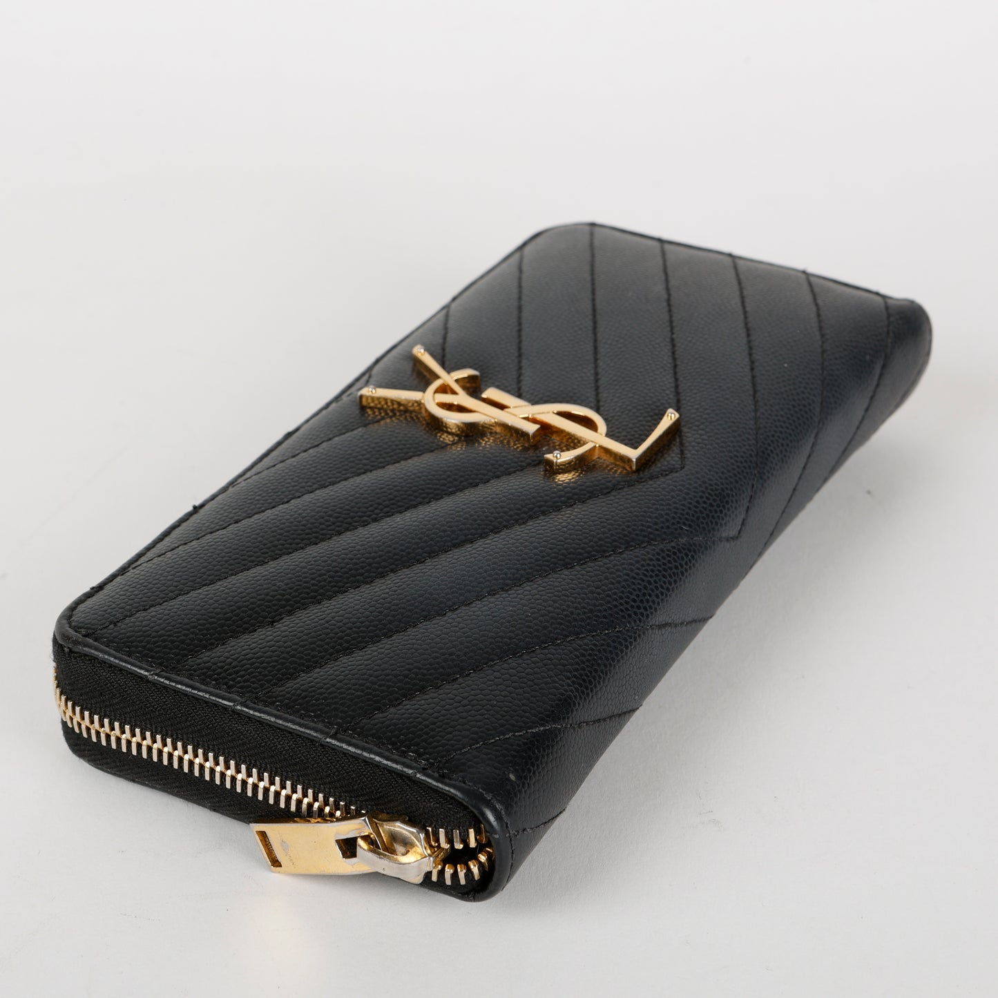 Cassandre Zip Around Wallet, Black