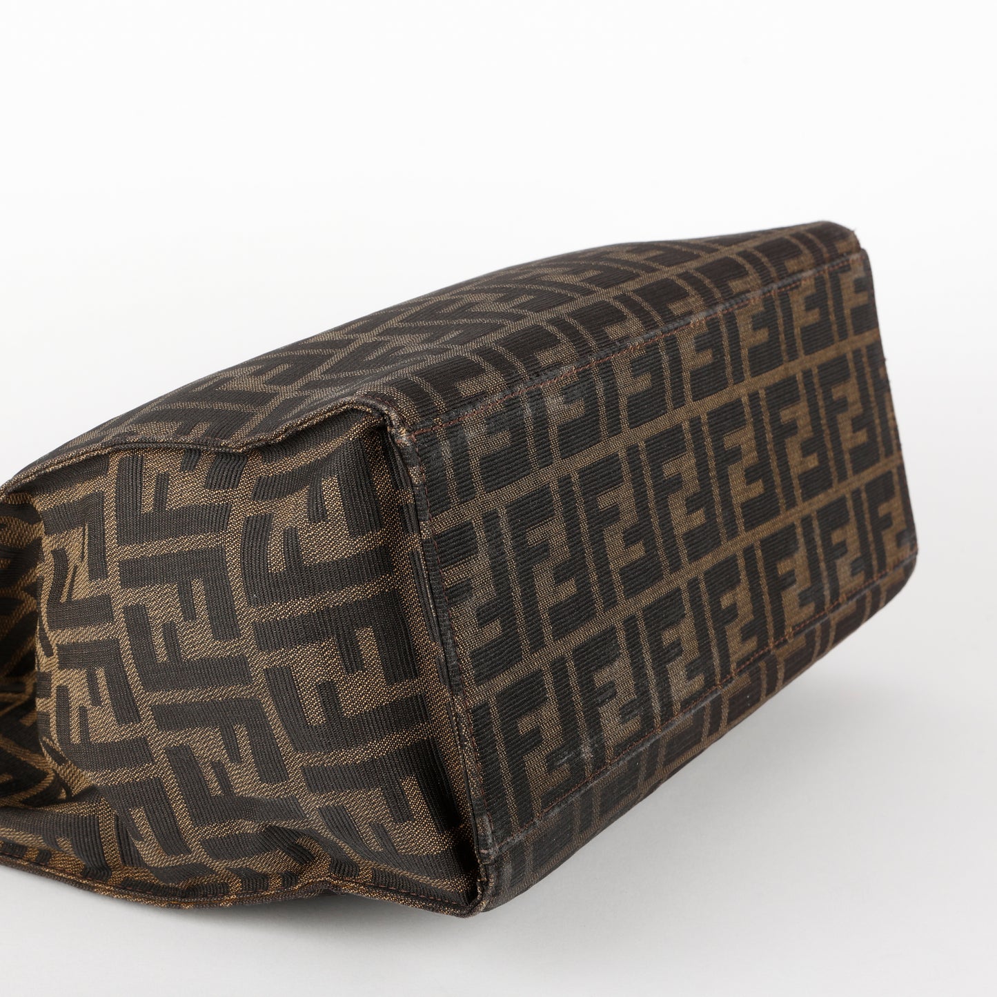 Vintage Medium Zucca Shoulder Bag, Canvas