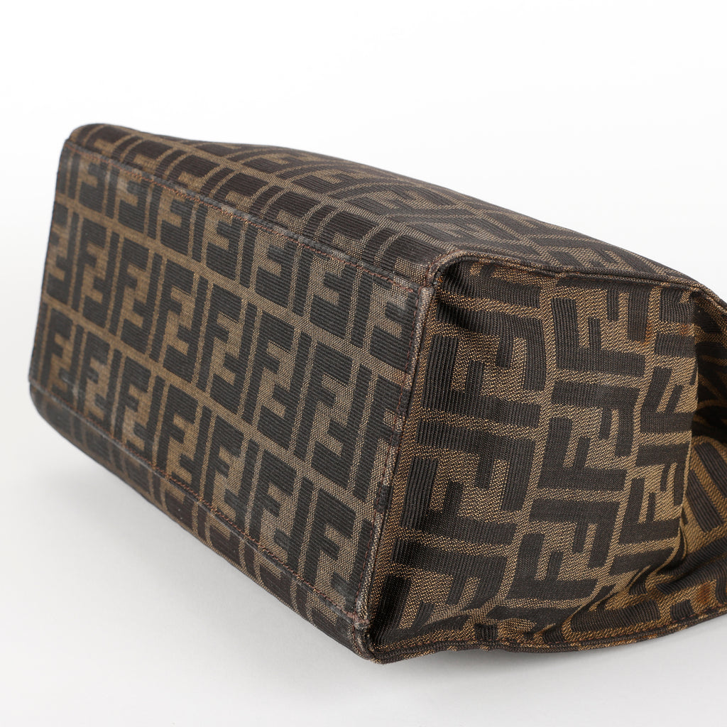 Vintage Medium Zucca Shoulder Bag, Canvas