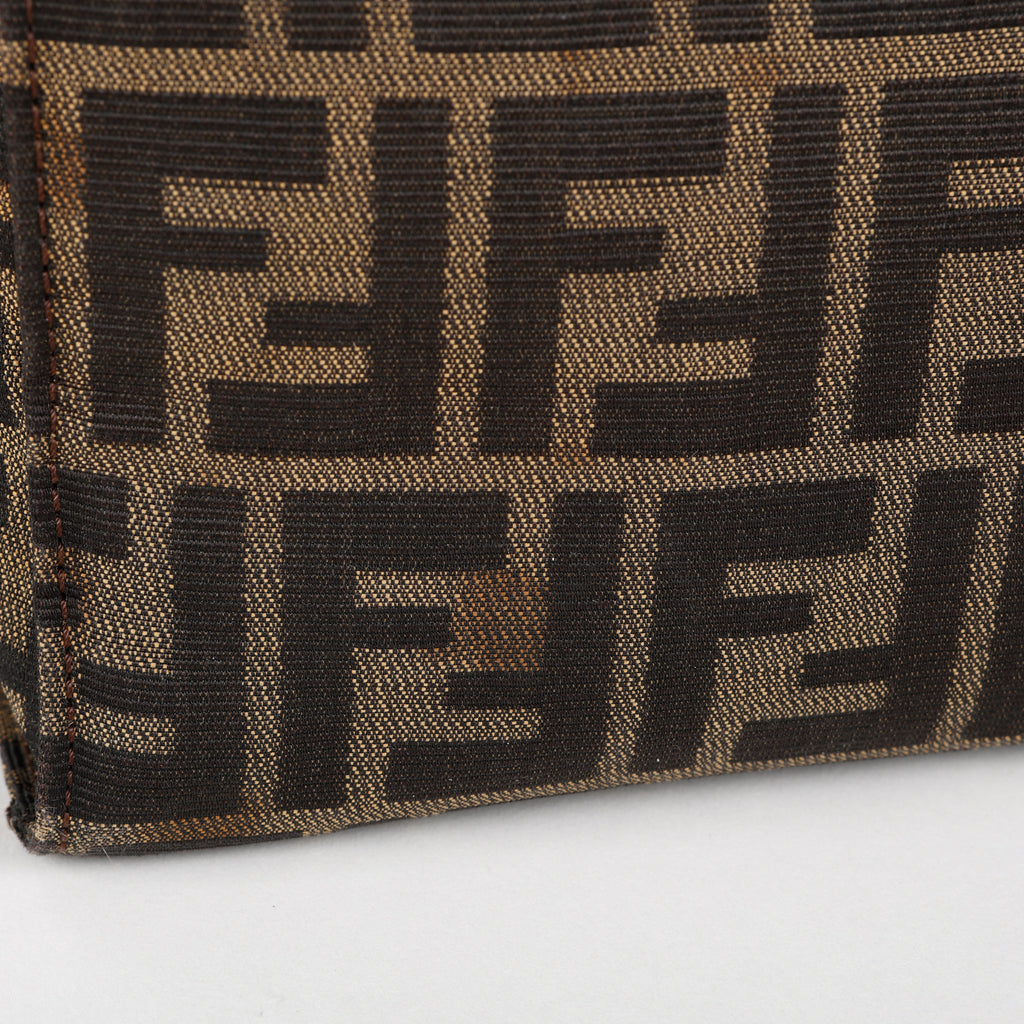 Vintage Medium Zucca Shoulder Bag, Canvas