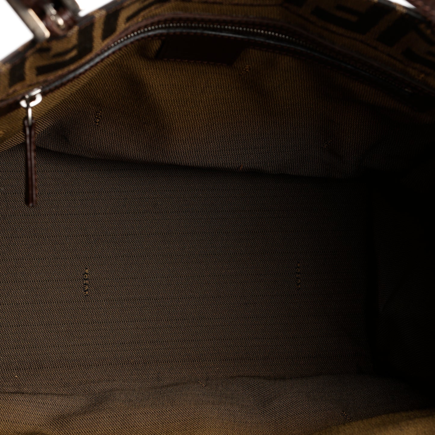 Vintage Medium Zucca Shoulder Bag, Canvas