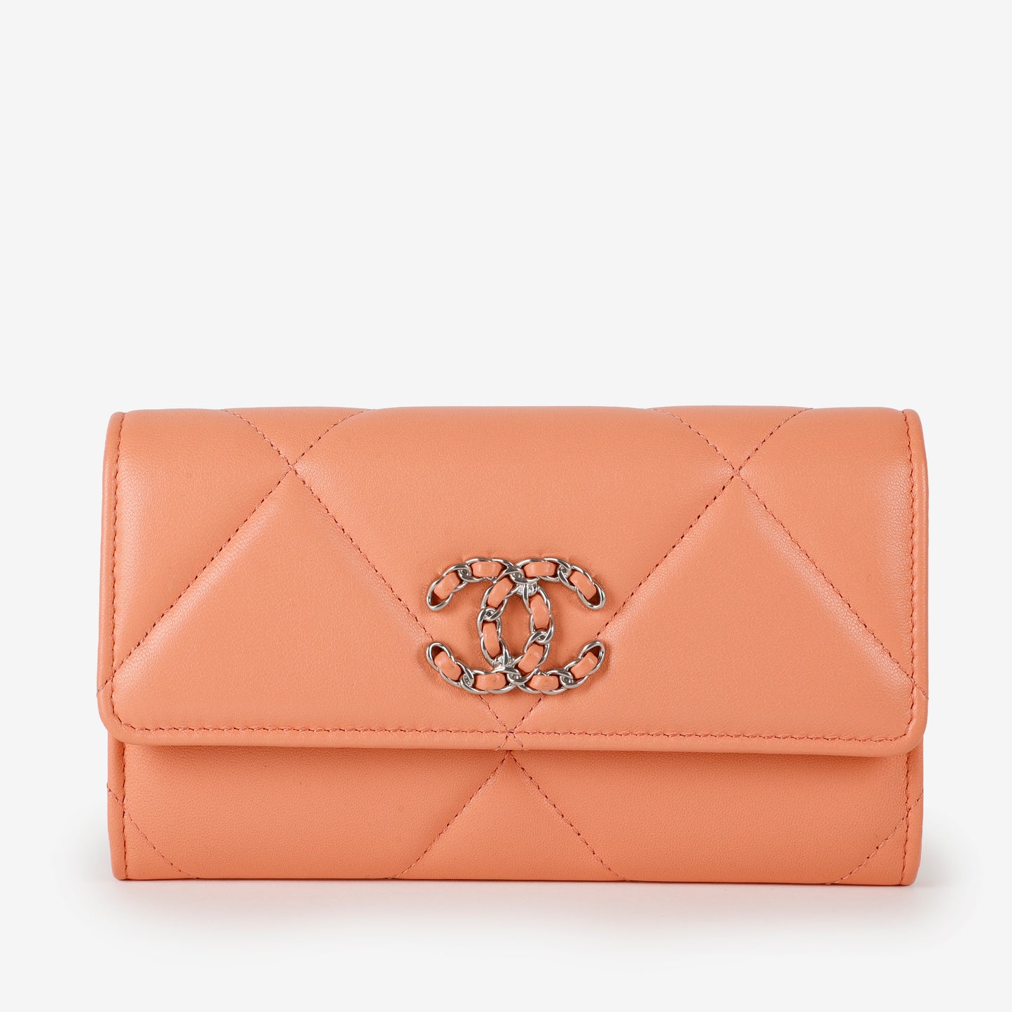 19 Wallet, Peach Lambskin