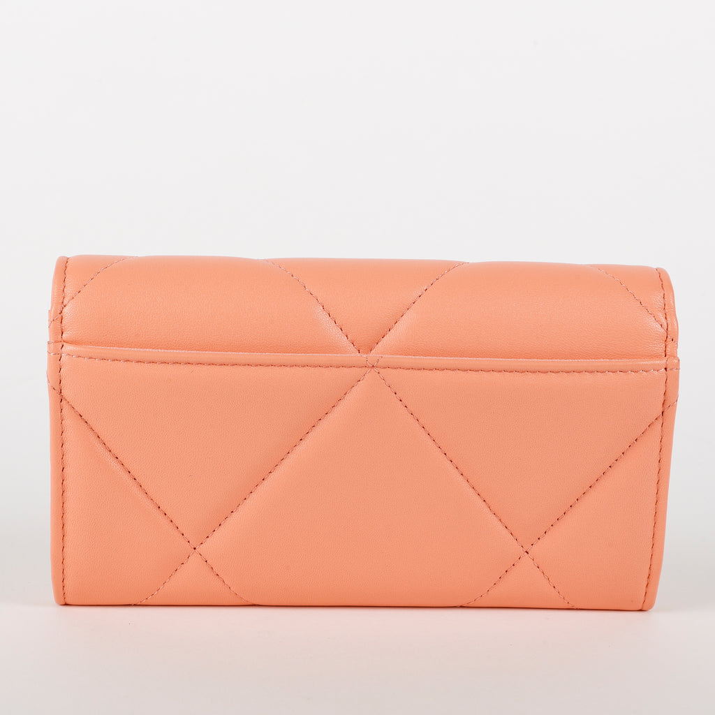 19 Wallet, Peach Lambskin