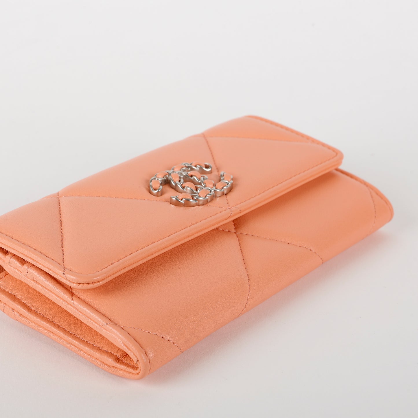 19 Wallet, Peach Lambskin