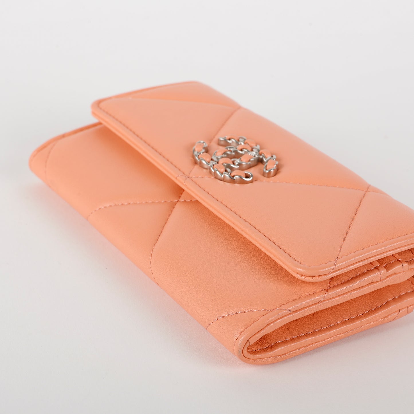 19 Wallet, Peach Lambskin