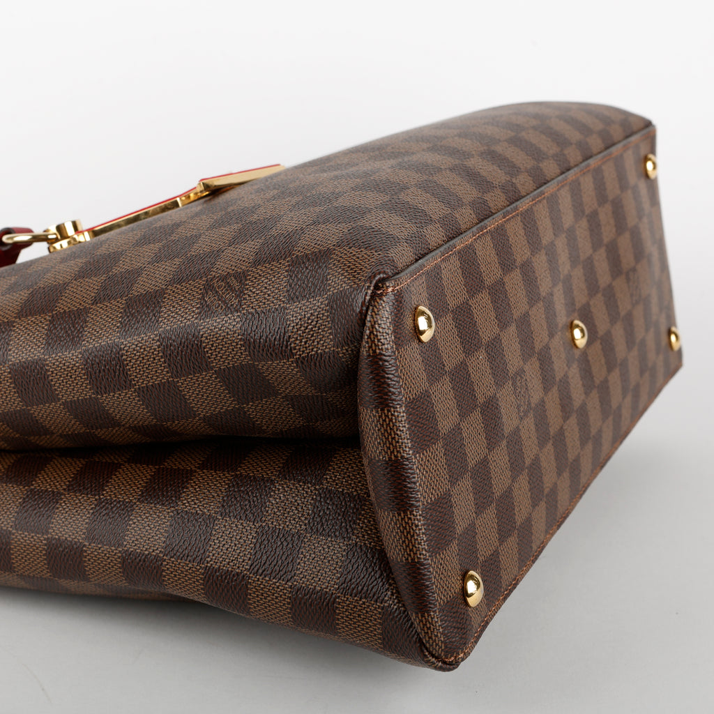 Riverside Tote, Damier Ebene/Fuschia