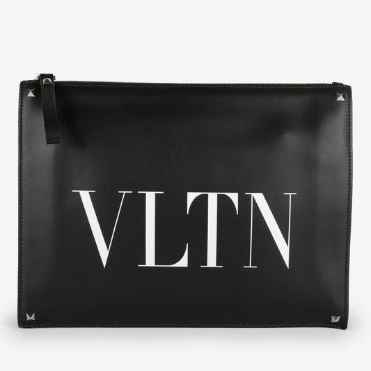 VLTN Stud Clutch, Black/White