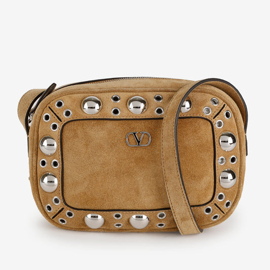 Nellcote Suede Crossbody, Havana Beige