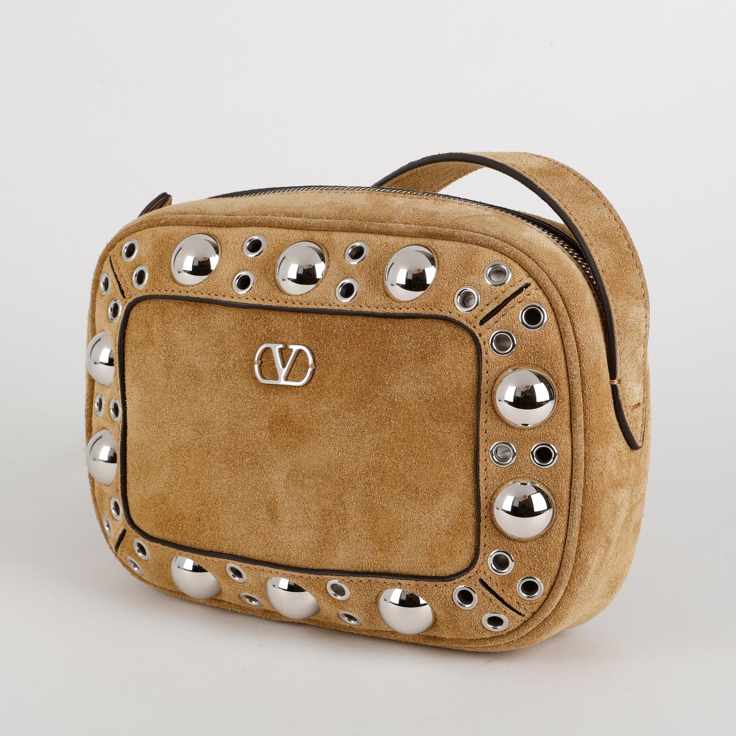 Nellcote Suede Crossbody, Havana Beige